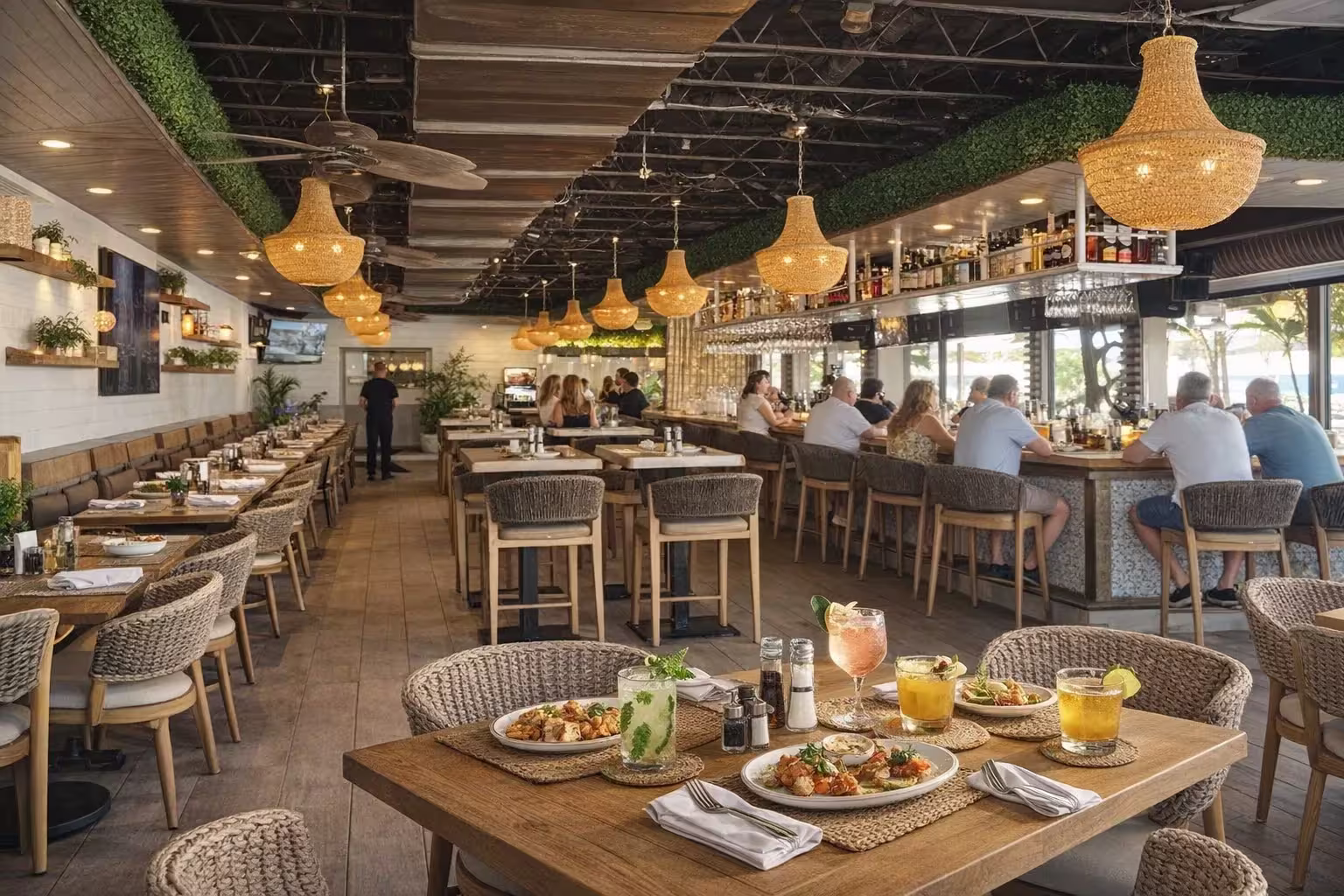 Rattan Lights, Craft Cocktails & Ocean Breezes: Inside Pier 14 in Lauderdale-by-the-Sea